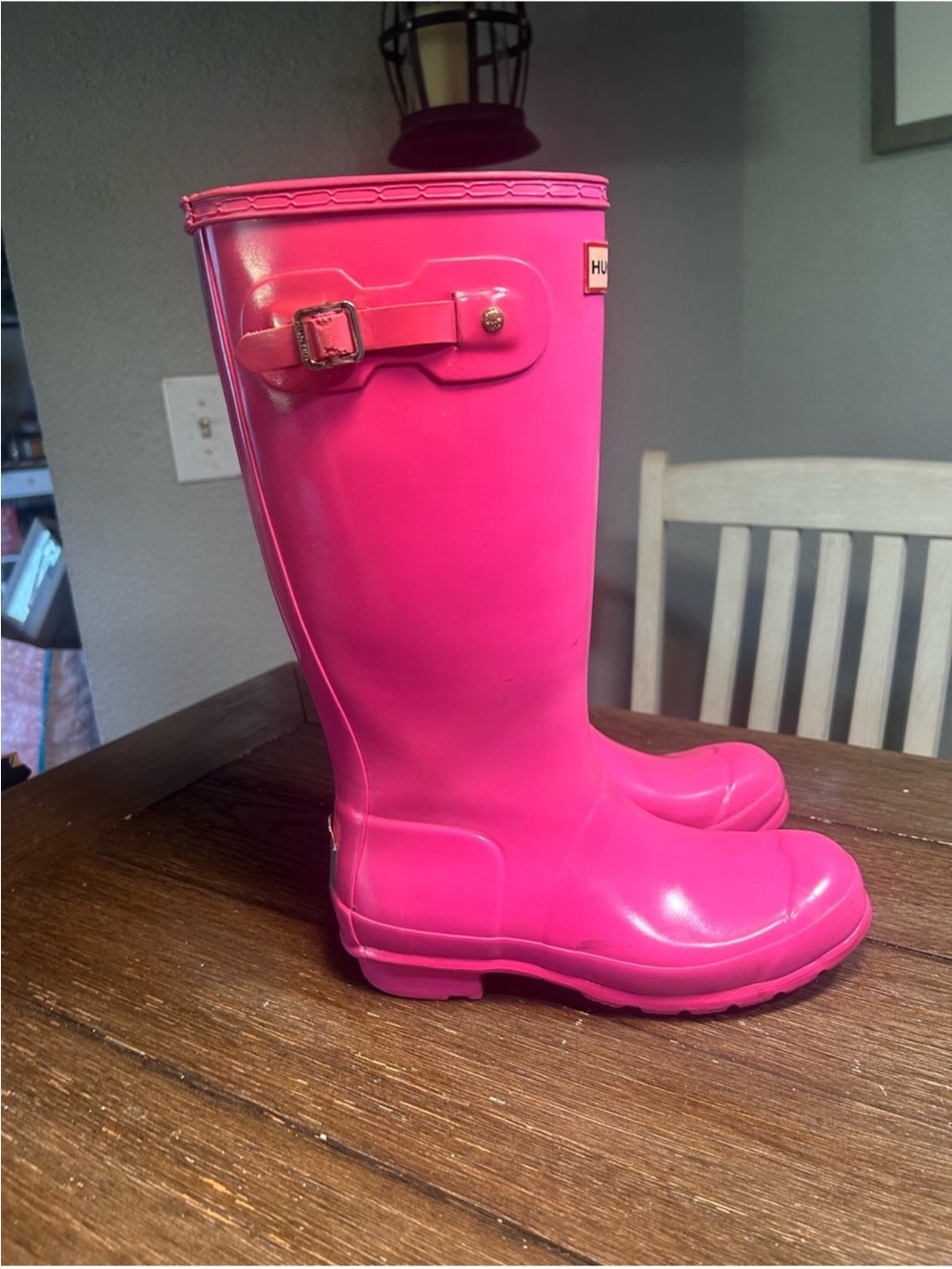 Hunter tall Wellington rain boots size 7 women - Picture 7 of 15